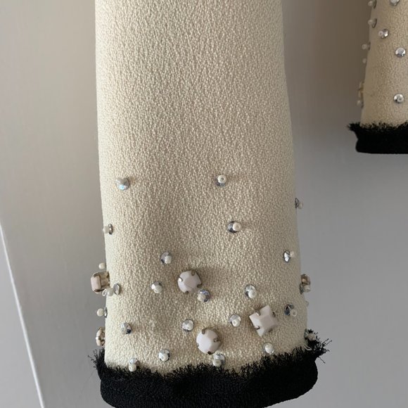 TWIN SET JACKET - BY SIMONE BARBIERI EMBELLISHED WITH PEARLS AND STONES - ITALY - Picture 3 of 6